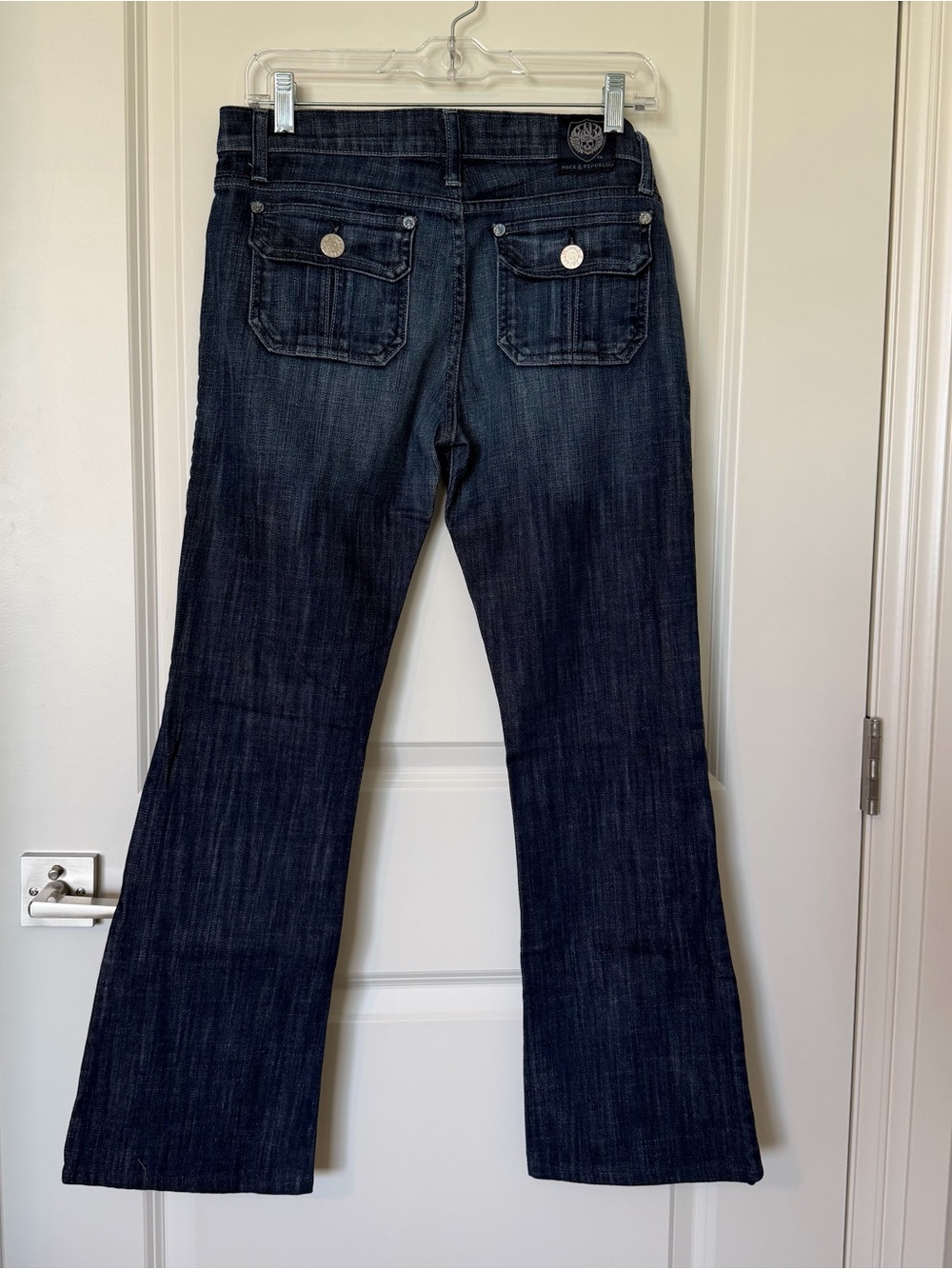 Rock & Republic Dark Indigo Flare Jeans, size 29